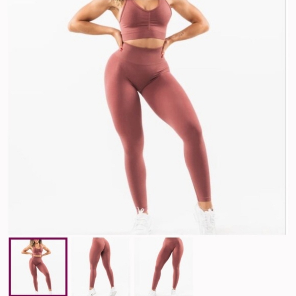 Alphalete Amplify Leggings Medium Mauve Color